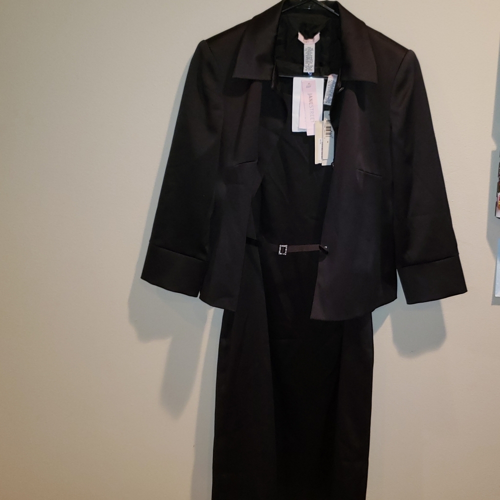 Little black business dress + jacket